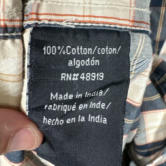 PhatFarm Shirt Men's Size 2XL Blue Plaid‎ Button Up Classic Grandpa Oversized - Picture 7 of 7